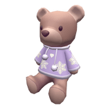 Christmas Teddy Purple