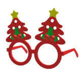 Christmas Tree Glasses-Red
