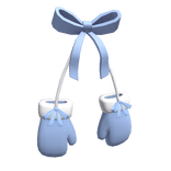 Christmas Winter Gloves Blue