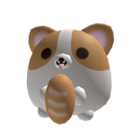 Chubby Corgi with Baguette