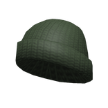 Chunky Knit Beanie in Forest Green