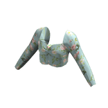 Cinched Top - Blue Floral