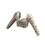 Cinched Top - Cream Floral