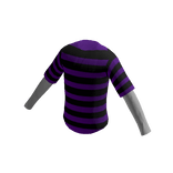 Classic Layered Shirt w/ Purple and Black Stripes