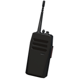 Clip-on walkie-talkie black