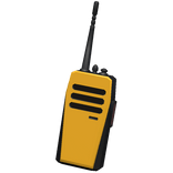 Clip-on walkie-talkie yellow