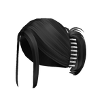 Clipped Summer Updo in Black