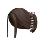 Clipped Summer Updo in Brown