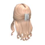 Clipped Winter Updo in Blonde