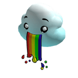 Cloud Rainbow Barf Pet