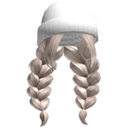 Cloudy Braids w/ Beanie in Blonde