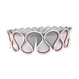 Clown Ruffles in W & Red 3.0