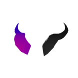 Color Changing Horns - Purple to Black