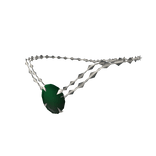 Color Changing Necklace Double - Ruby to Emerald