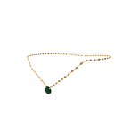 Color Changing Necklace Gold - Ruby to Emerald
