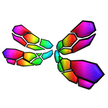 Colorful Dragonfly Wings