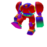 Colorful Red Robot Shoulder Pet