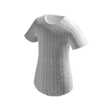 ⚪Comfy White Knit Long Shirt ⚪