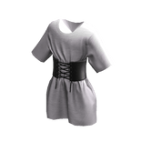 Corset Tied T-Shirt - White