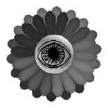 Creepy Flower Mask [Black n White]