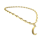 Crescent Gold Moon Necklace