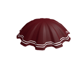 Crimson Pleated Skirt