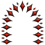 Crimson Shimmering Star Arch