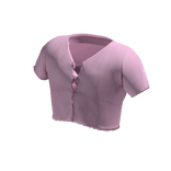 Crop Top Pink Ruffle