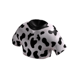 Cropped Cow Print Shirt