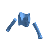 Cropped Superstar Sleeve Top - Blue