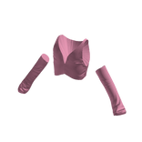 Cropped Superstar Sleeve Top - Pink