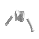 Cropped Superstar Sleeve Top - White