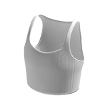 Cropped Tank Top - Plain White