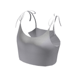 Cropped Tank Top - White