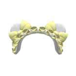 Cuddly Teddy Bonnet Yellow n White