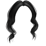 Curly Bangs in Black