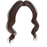 Curly Bangs in Brown