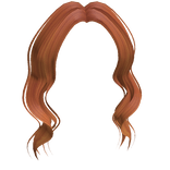 Curly Bangs in Ginger