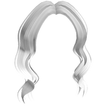 Curly Bangs in White