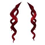 Curly Cutie B&B Bangs in Christmas Red