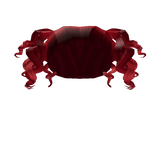 Curly Cutie Pigtails in Christmas Red