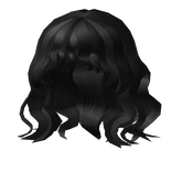 Curly Hair & Bangs in Black