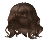 Curly Hair & Bangs in Brown