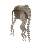 Curly Q Bow Braids in Dark Root Blonde