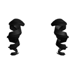 Curly Twirl Pigtail Extensions in Black