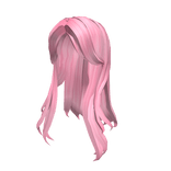 Curtain Bangs in Pink