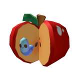 Cute Apple Backpack With Worm