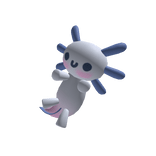 Cute Baby Blue Axolotl