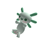 Cute Baby Green Axolotl