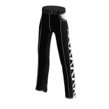 ✅ Cute black & white denim jeans w Halloween net